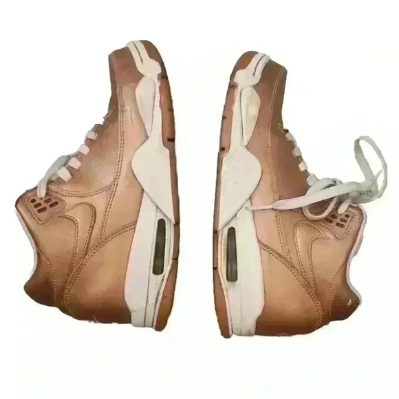 Nike Flight Squad Mens Metallic Copper White Sneaker 6M 7.5 W